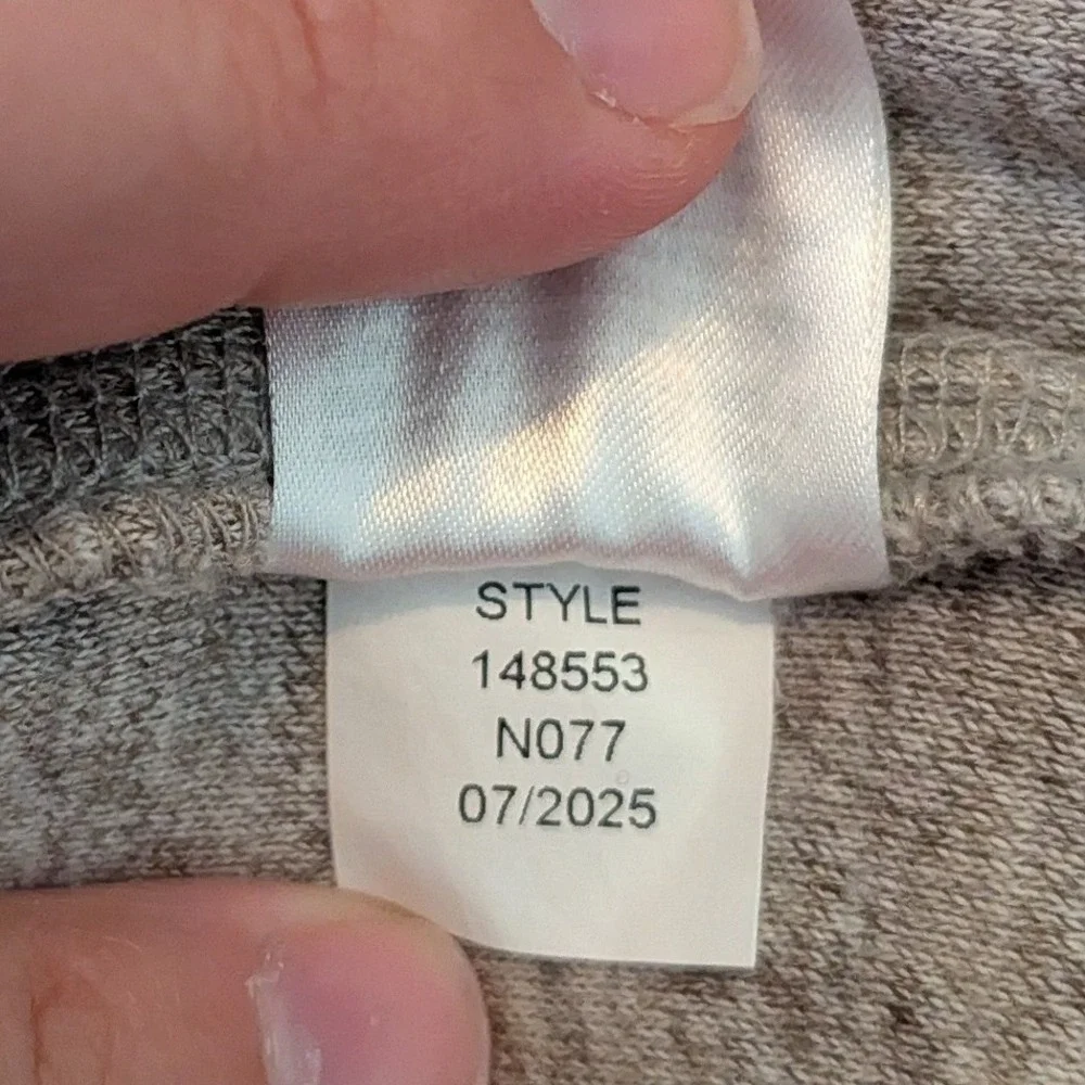 Lucky Brand Men's Duofold Textured Long Sleeve Cotton T-Shirt Tan Large